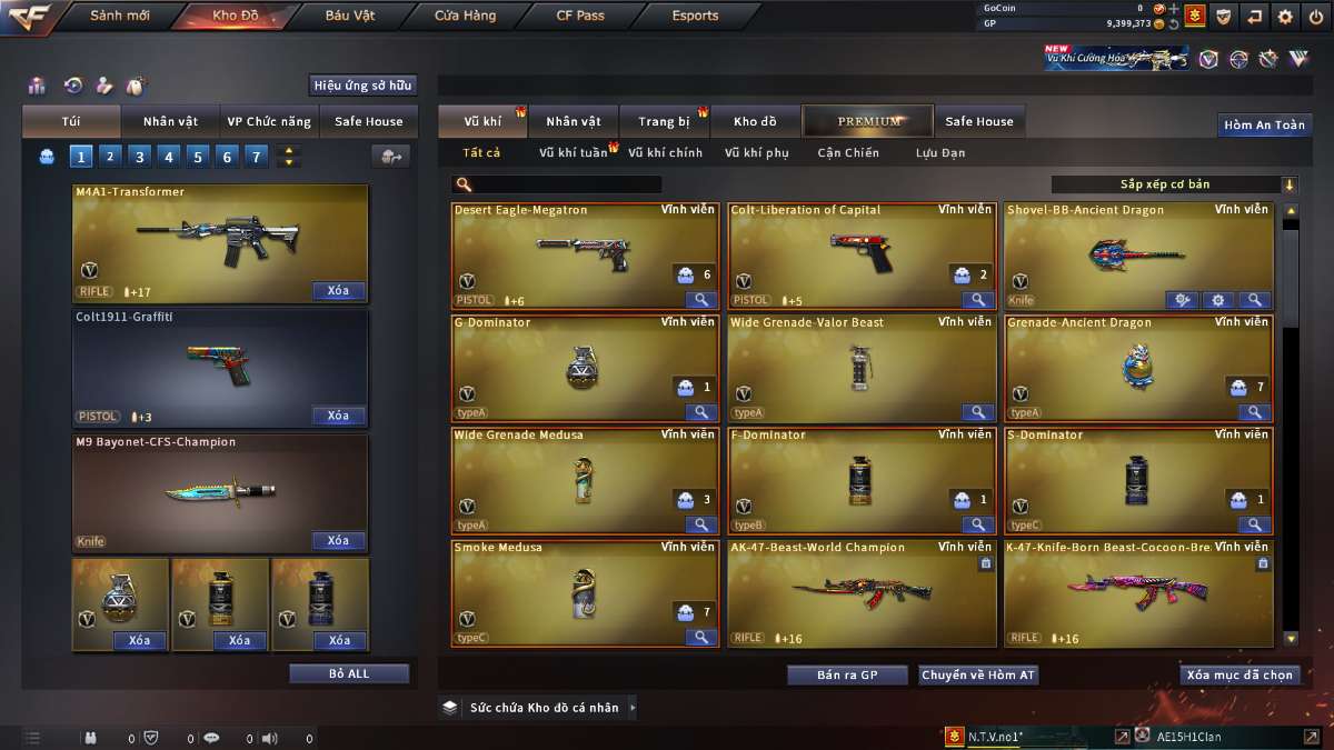 shop acc cf uy tin gia re